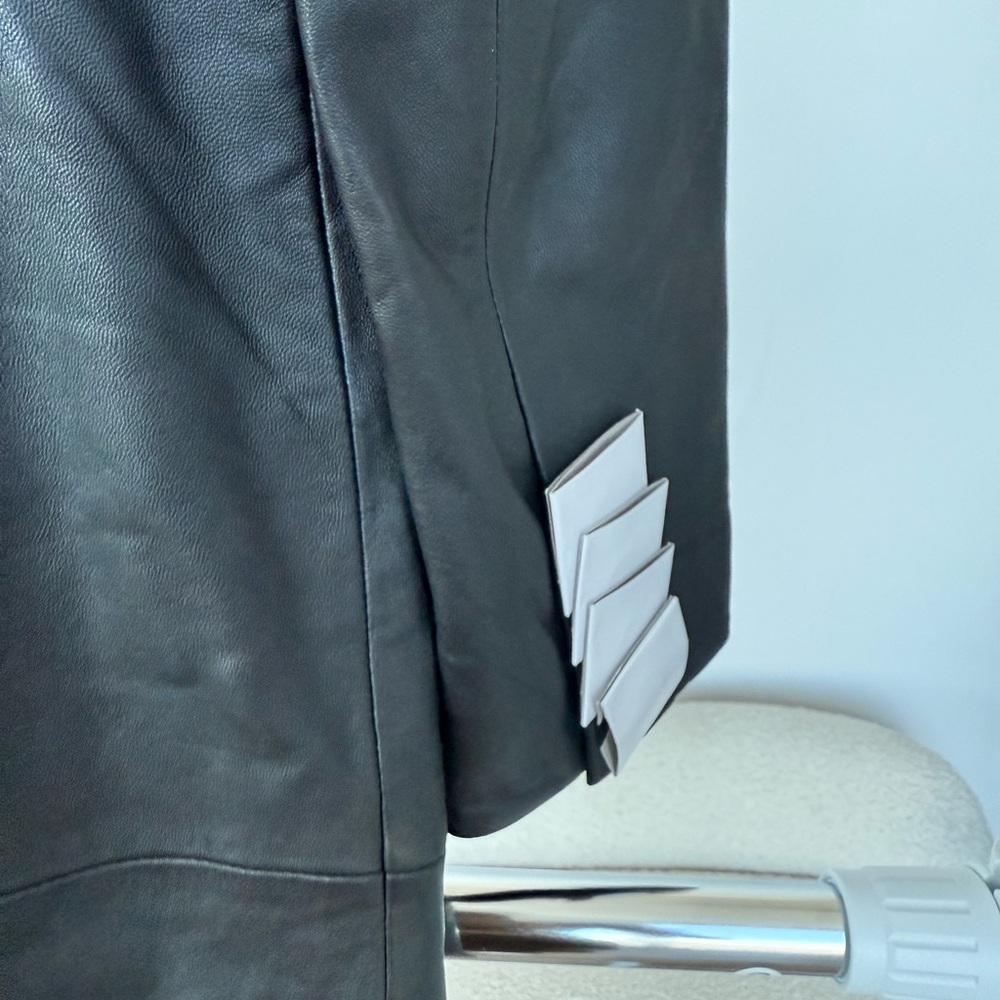 Reformation Black Leather Jacket - Picture 8 of 8